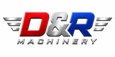 D&R Machinery winged red and blue logo