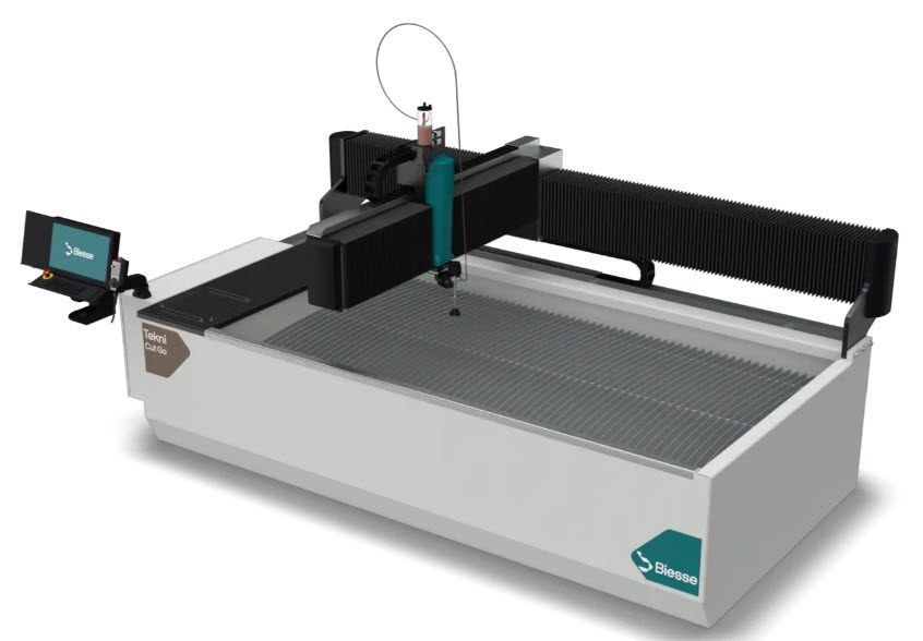 Industrial CNC waterjet cutting machine